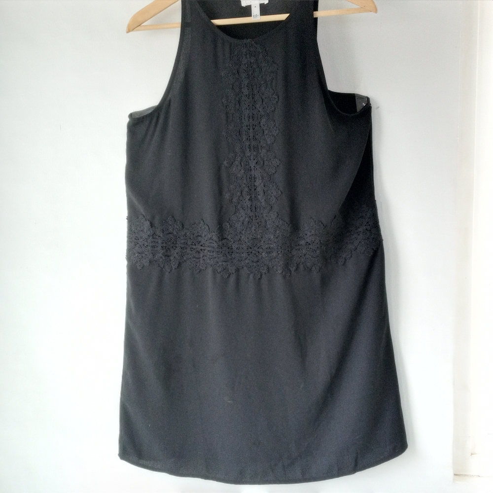 Leith Medium Black Lace Trim Dress - Picture 2 of 8
